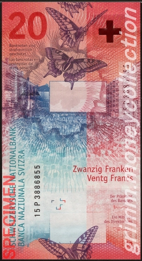 スイス 20フラン