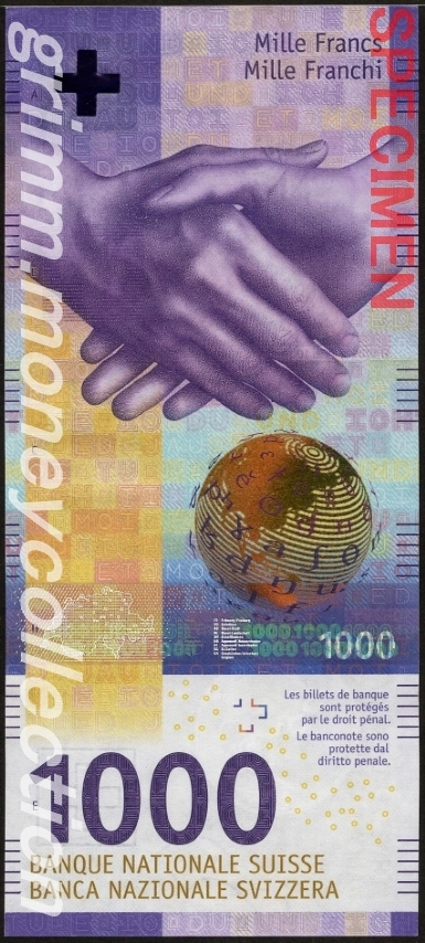 スイス 1000フラン