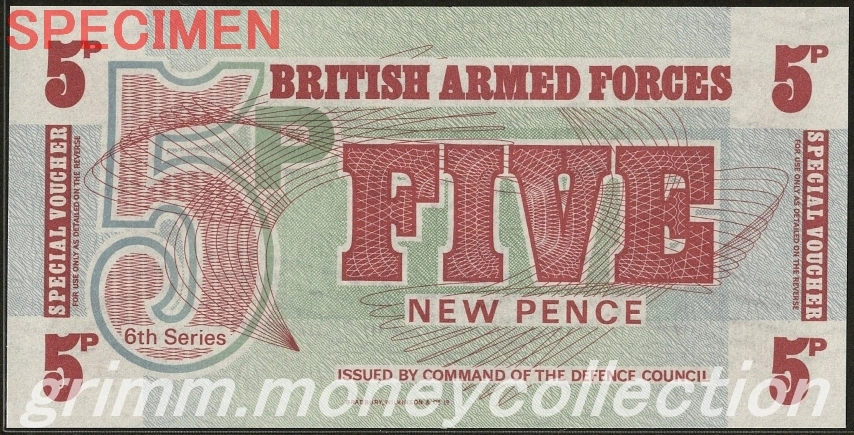イギリス軍 5ニューペンス