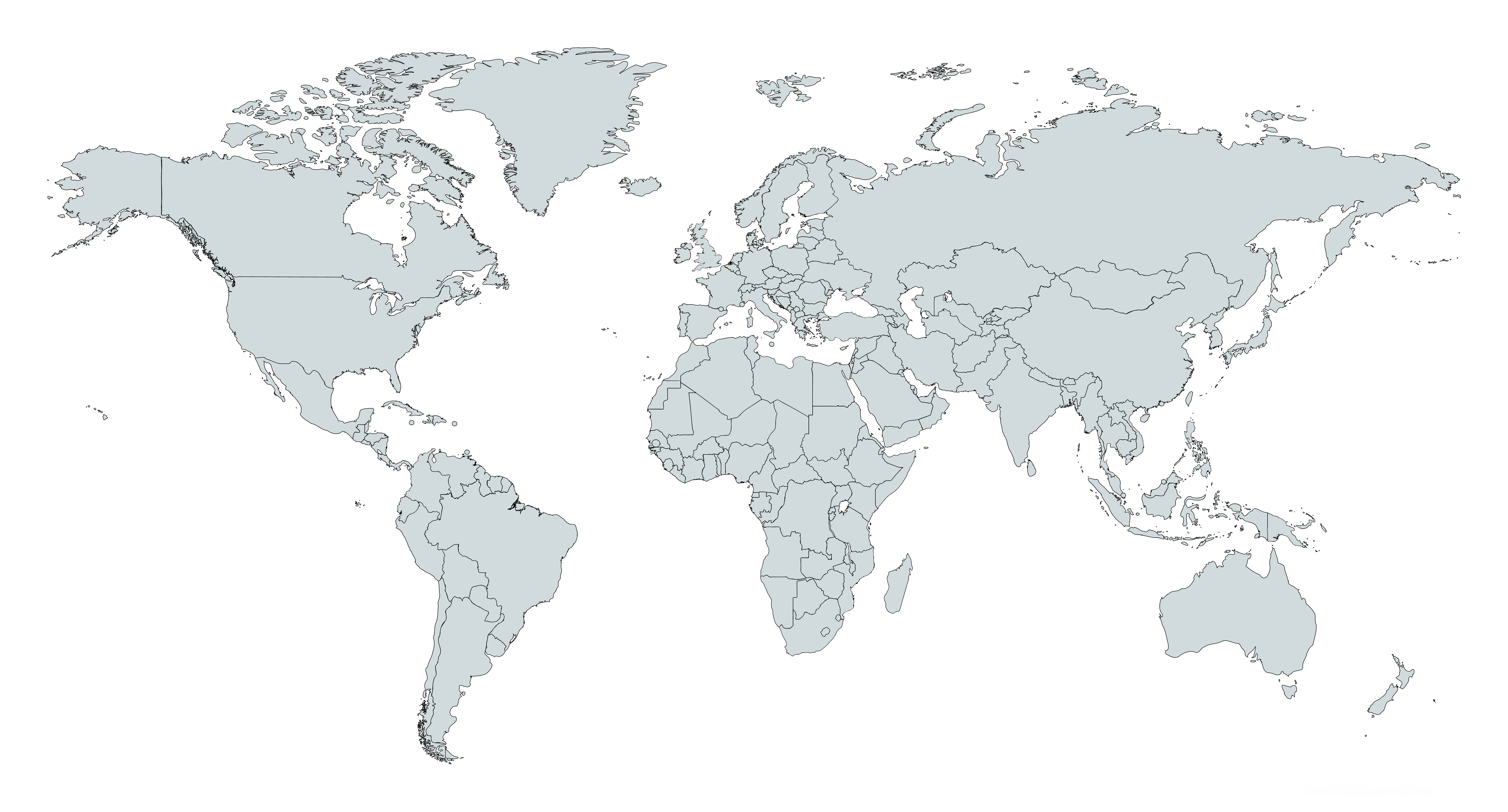 白世界地図