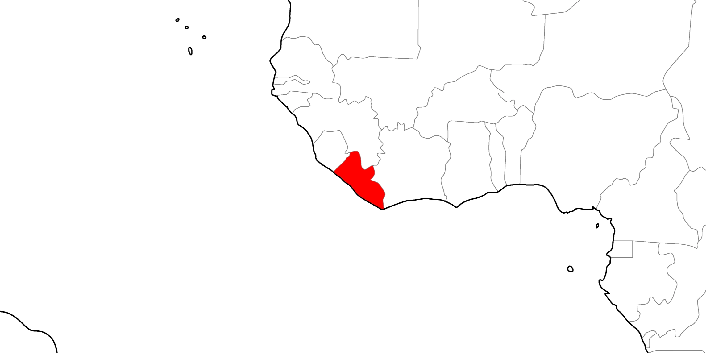 リベリアの地図