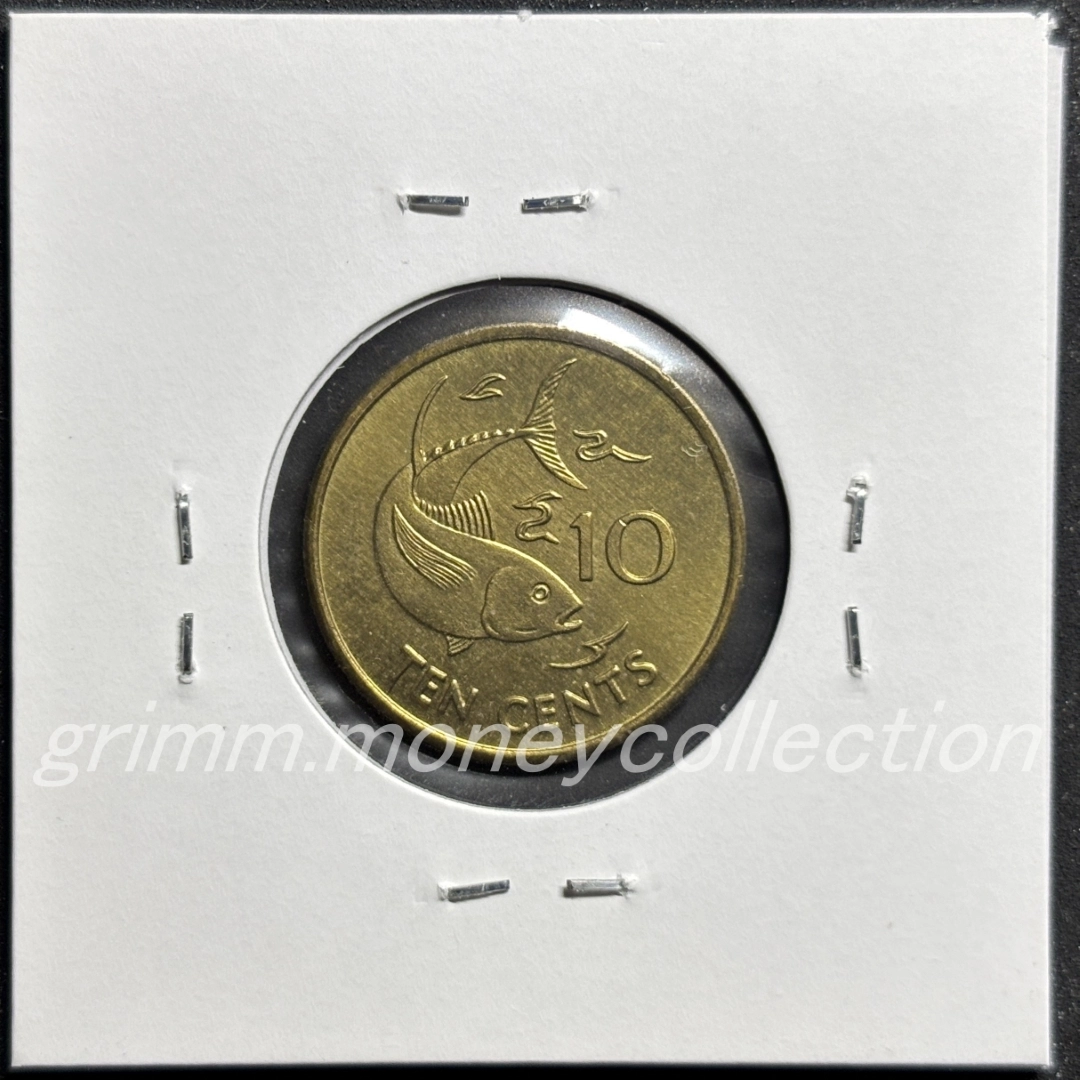 セーシェル 10セント 裏