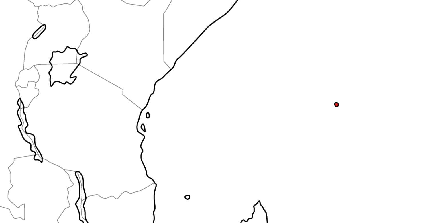セーシェルの地図