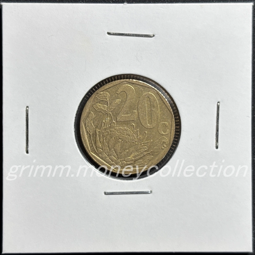 南アフリカ共和国 20セント 裏