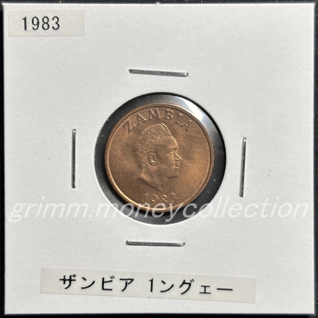 ザンビア 1ングェー 表