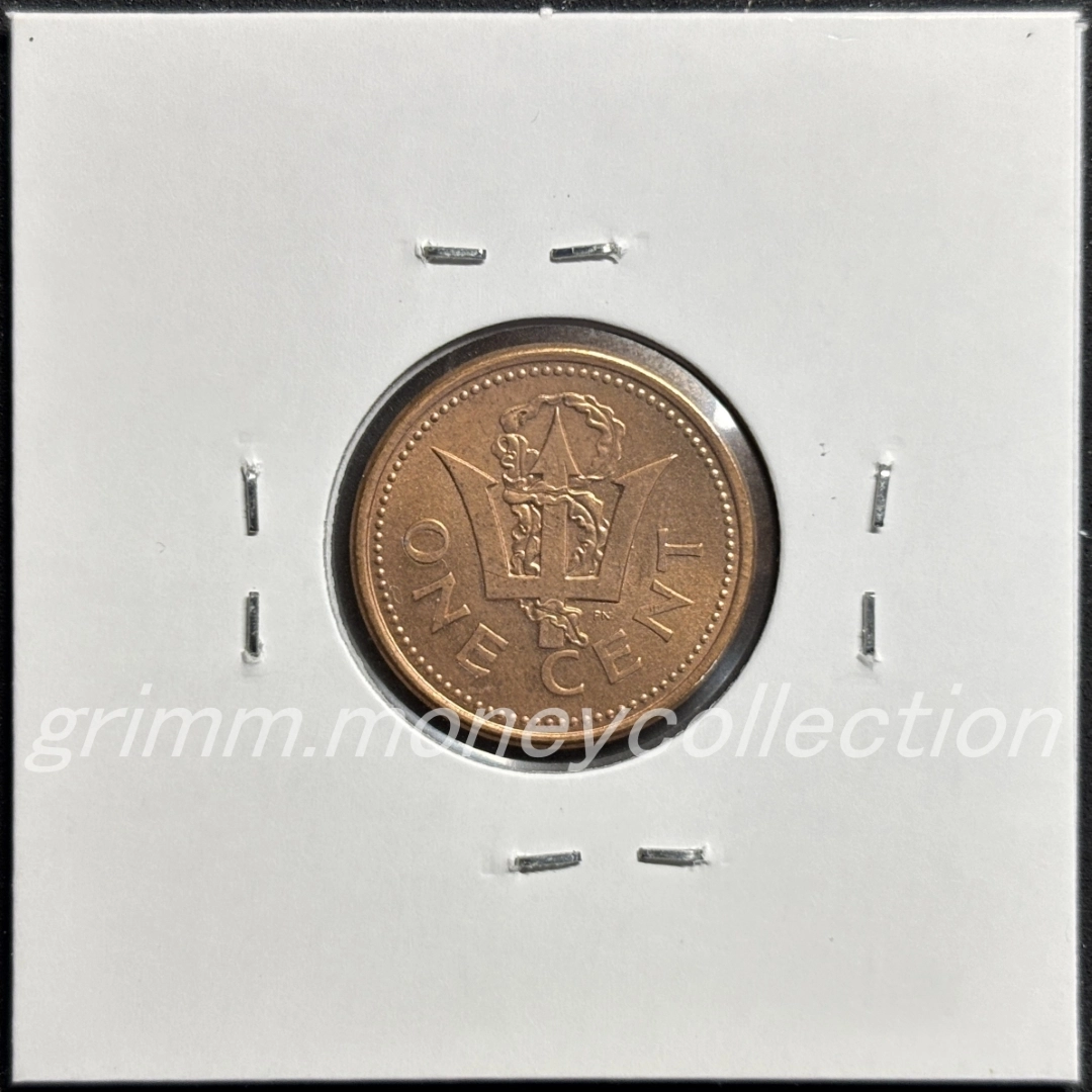 バルバドス km10a 1992～2007 1セント 裏