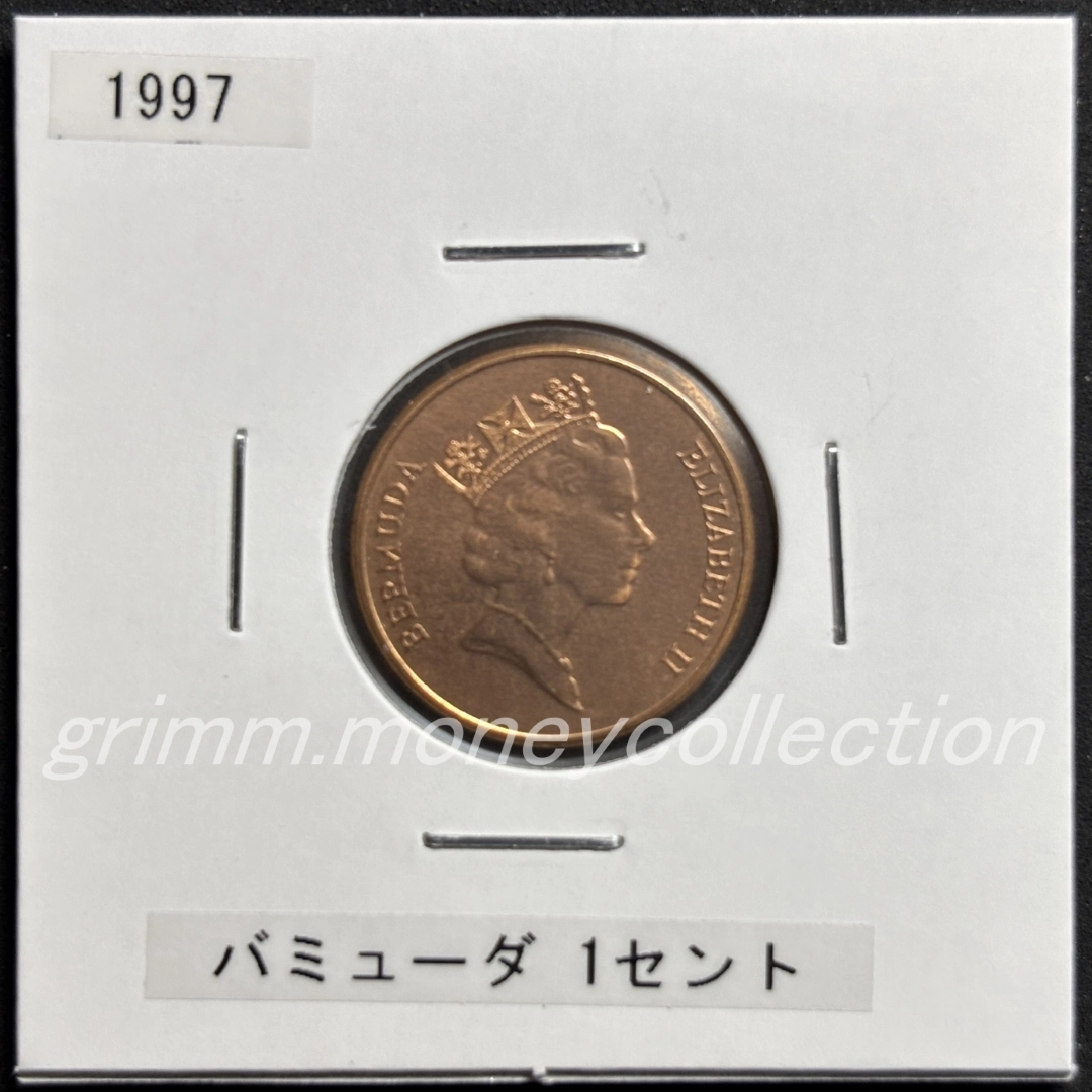 バミューダ km44b 1991～1998 1セント 表