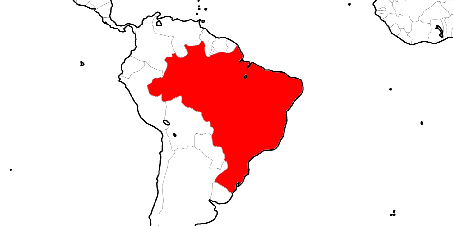 ブラジルの地図