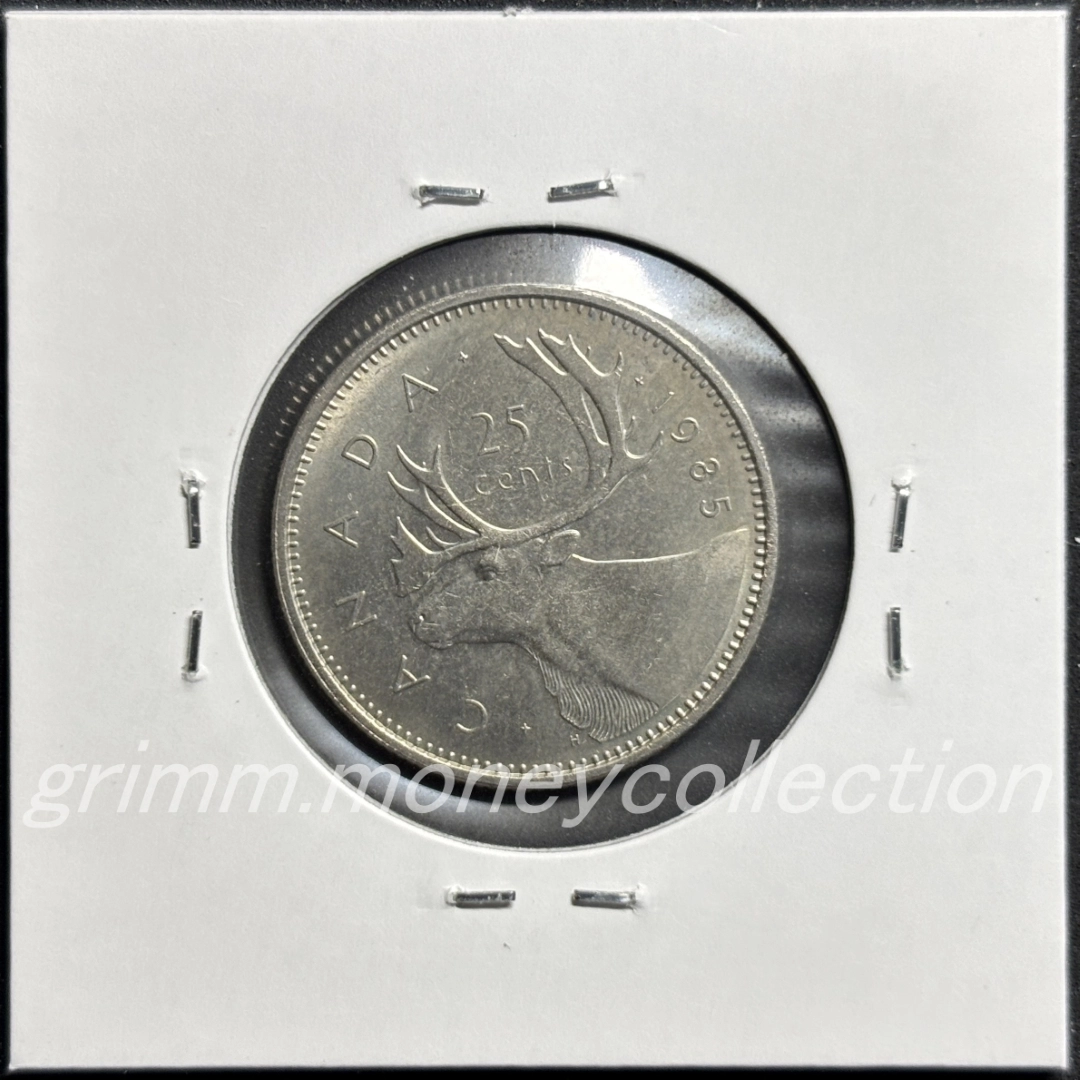 カナダ km74 1979～1989 25セント 裏