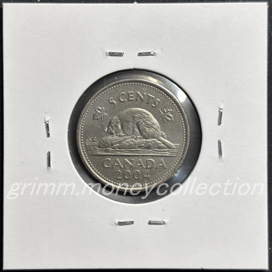 カナダ km491 2003～2022 5セント 裏