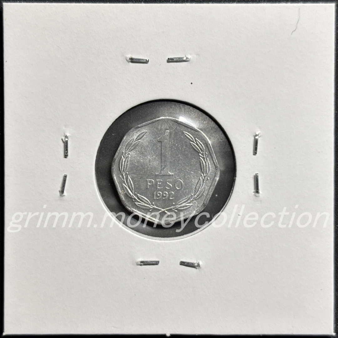 チリ km231 1992～2015 1ペソ 裏