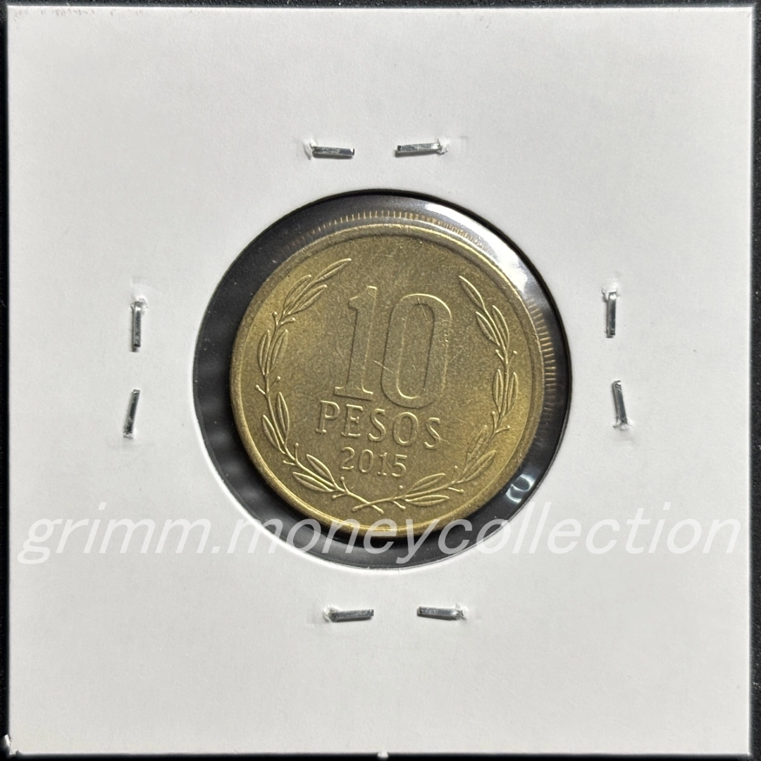 チリ km228.2 1990～2023 10ペソ 裏