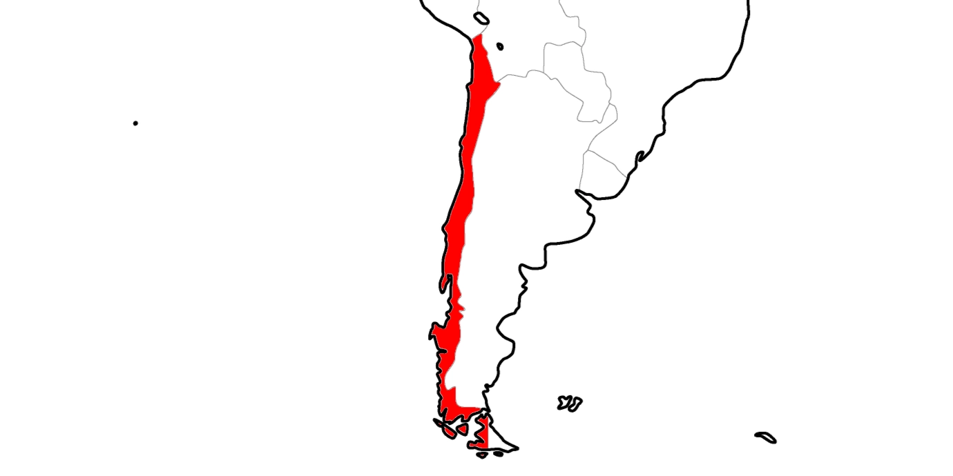 チリの地図