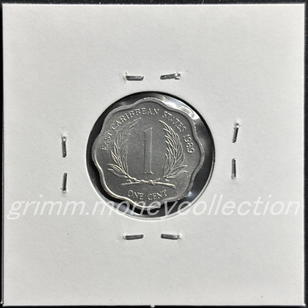 東カリブ諸国機構 km10 1981～2000 1セント 裏