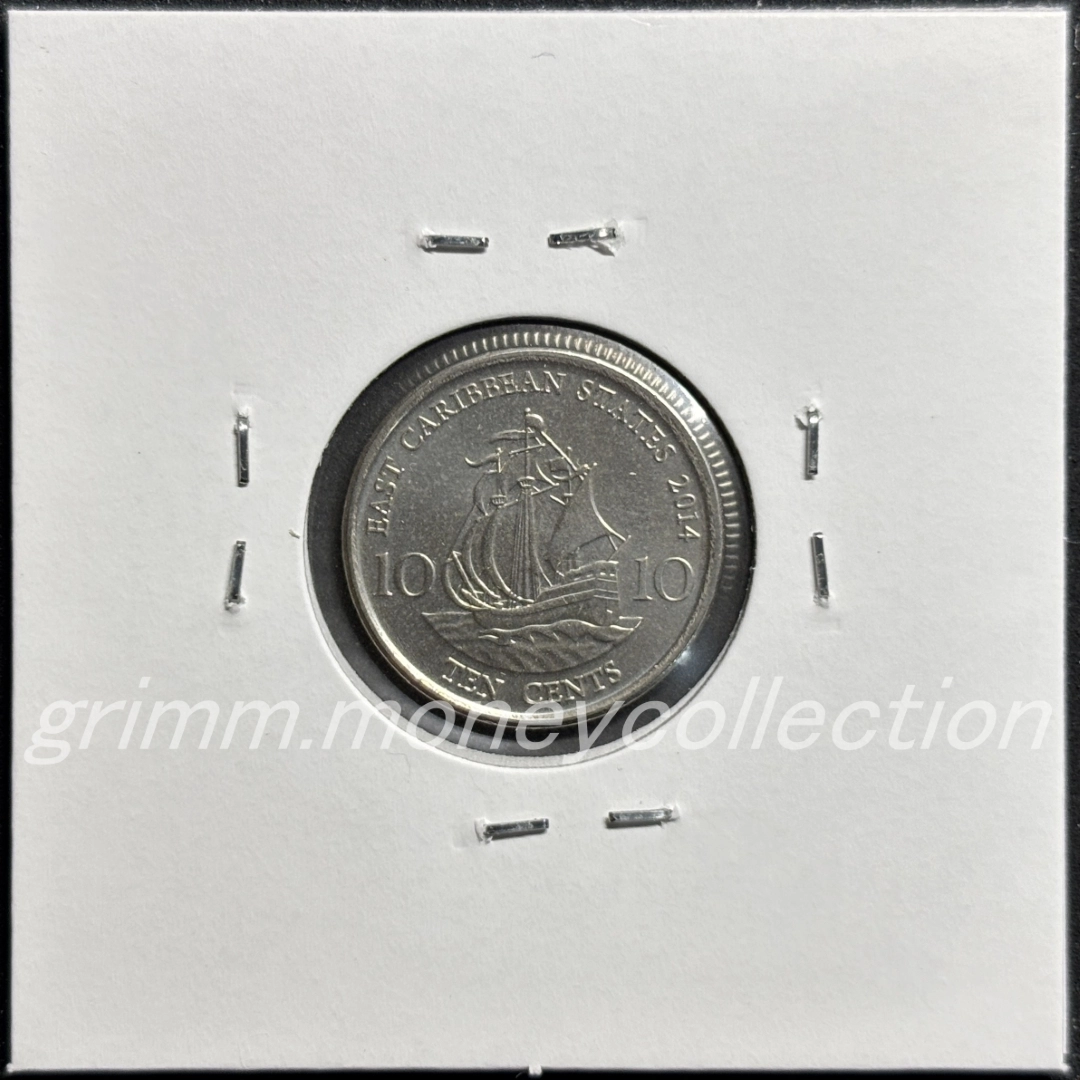 東カリブ諸国機構 km37a 2009～2019 10セント 裏
