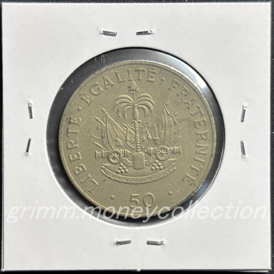 ハイチ km153 1986～1991 50サンチーム 裏