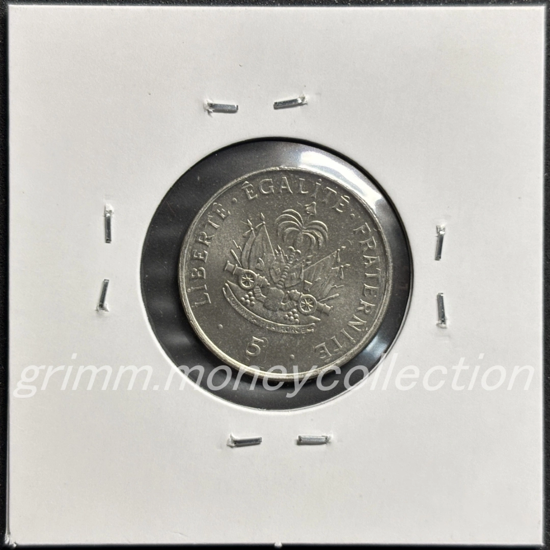 ハイチ km154a 1995～1997 5サンチーム 裏