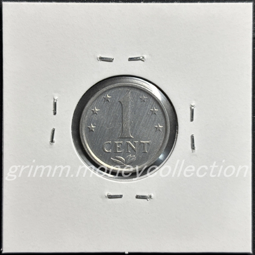 オランダ領アンティル km8a 1979～1985 1セント 裏