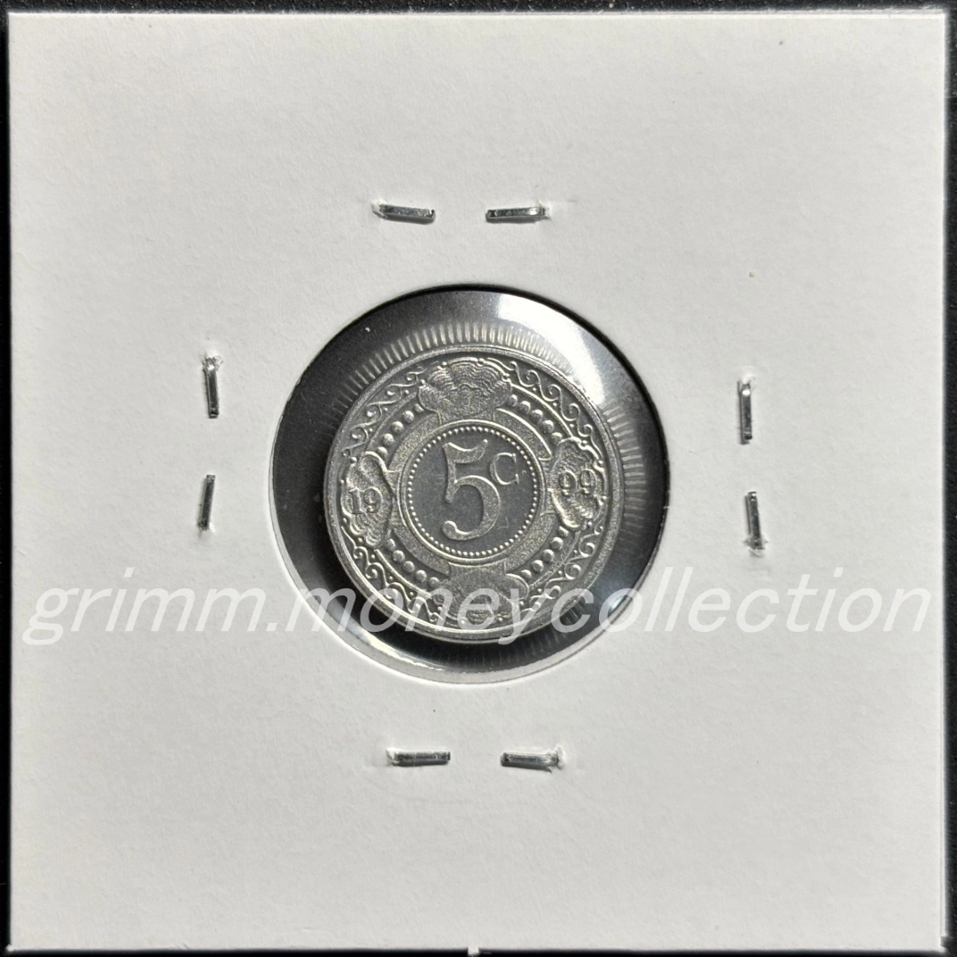 オランダ領アンティル km33 1989～2023 5セント 裏