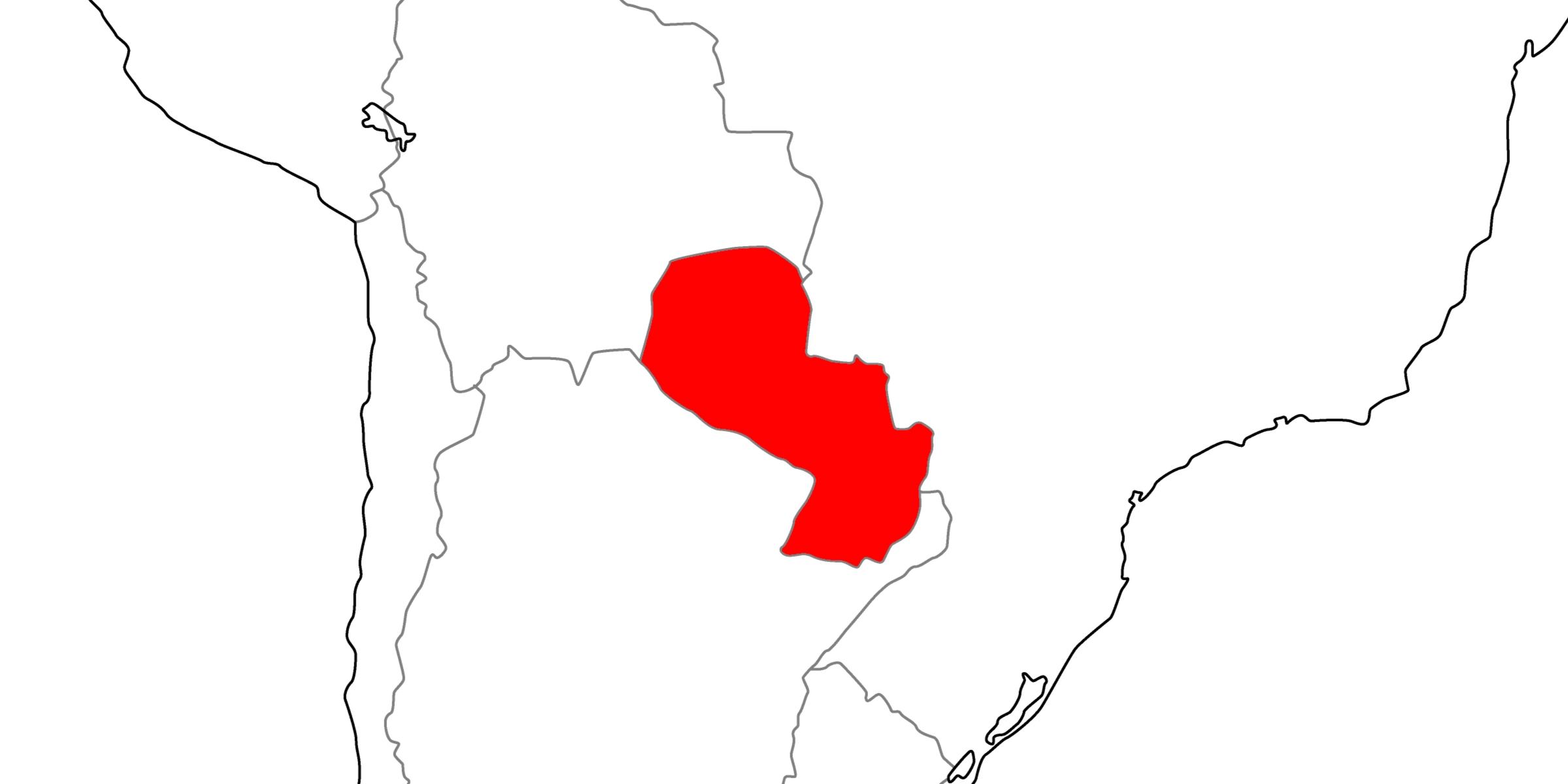 パラグアイの地図