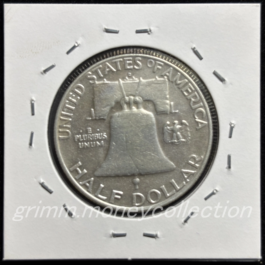 アメリカ km199 1948～1963 50セント銀貨 裏