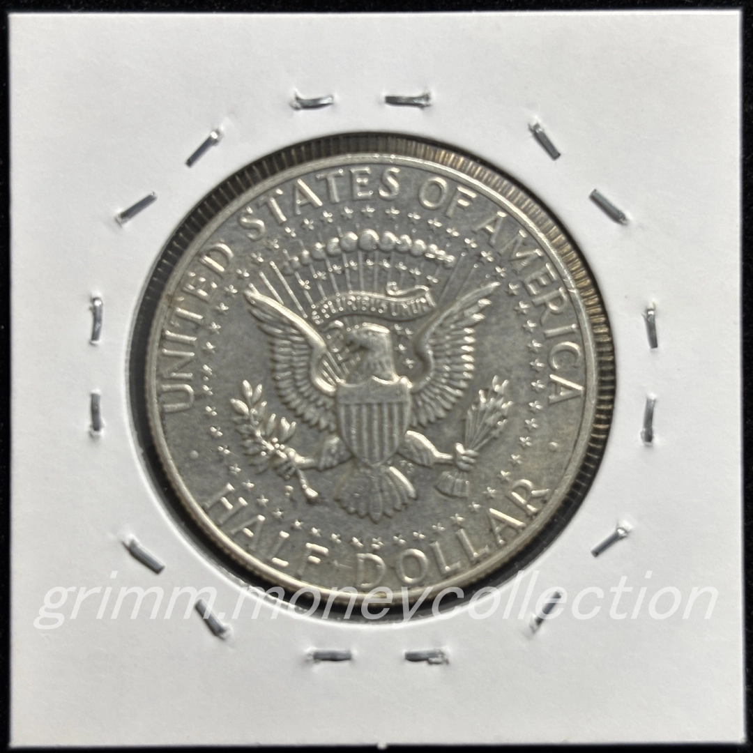 アメリカ km202 1964 50セント銀貨 裏