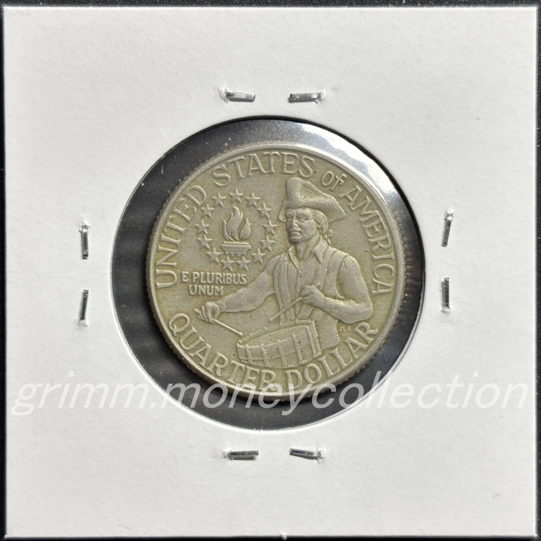 アメリカ km204 1976 25セント 裏