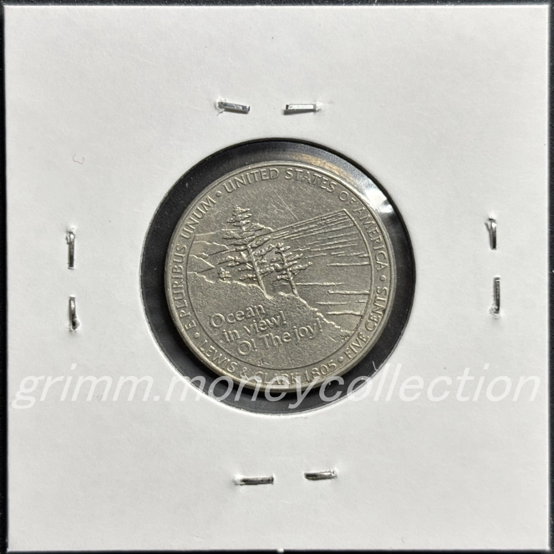 アメリカ km369 2005 5セント 裏