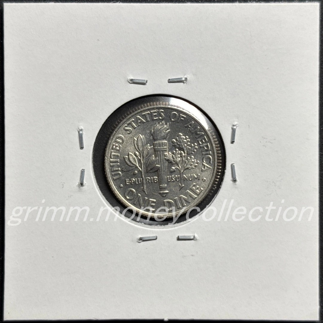 アメリカ km195a 1965～ 10セント 裏