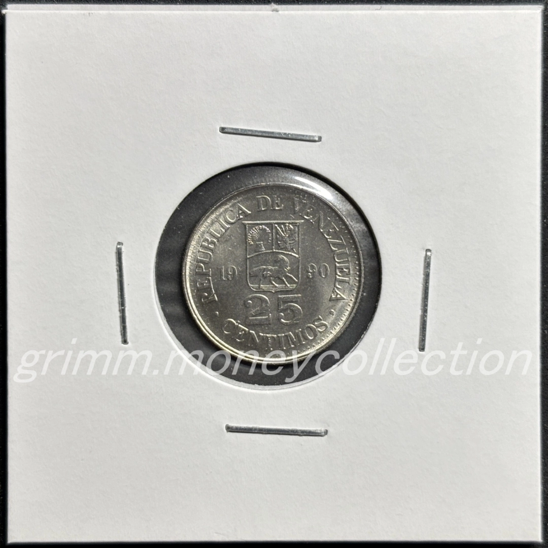 ベネズエラ y50a 1989～1990 25センティモ 裏