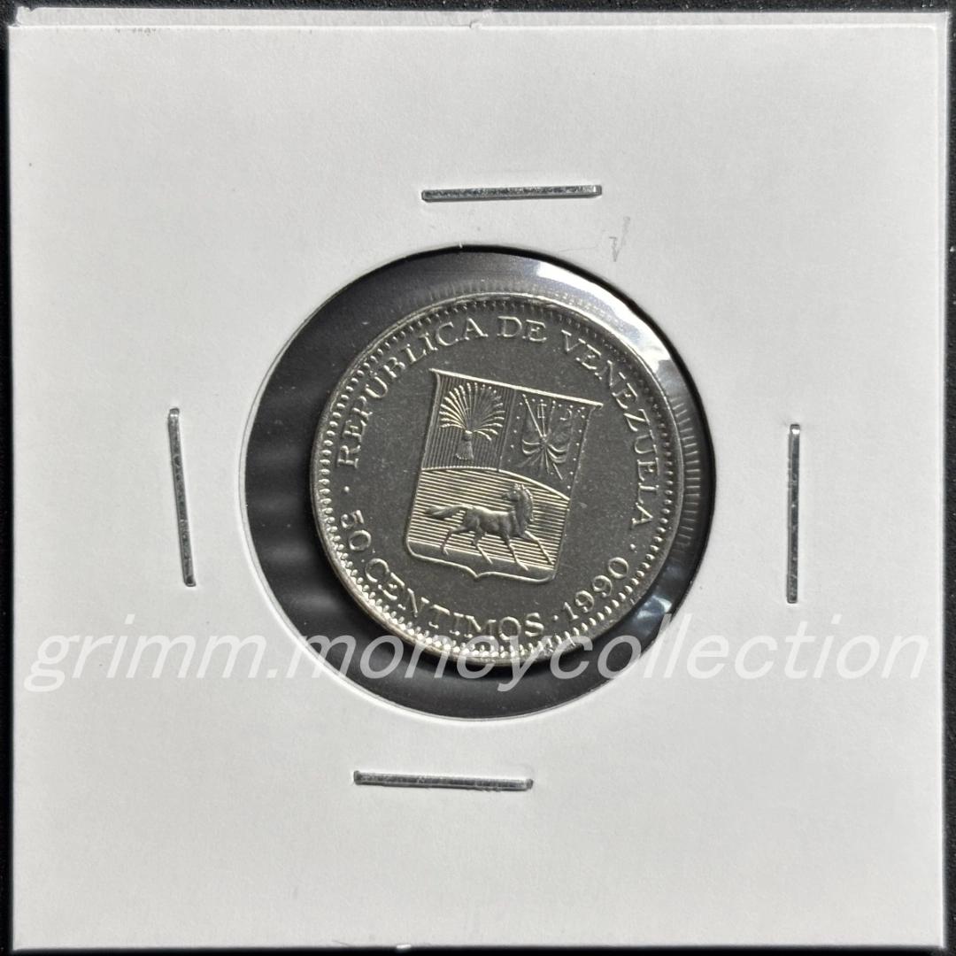 ベネズエラ y41a 1988～1990 50センティモ 裏