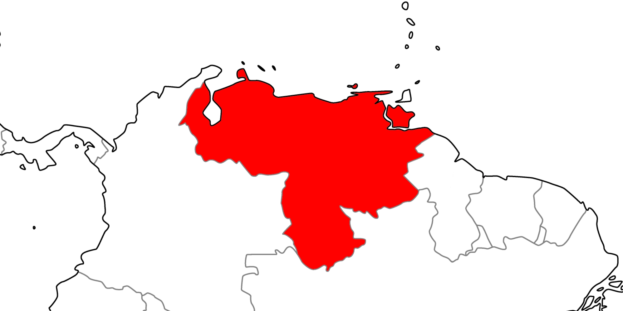 ベネズエラの地図