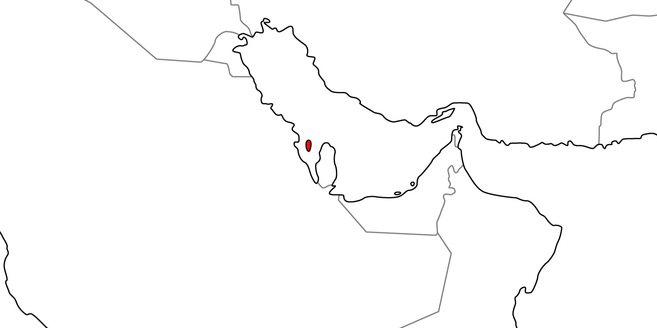 バーレーンの地図