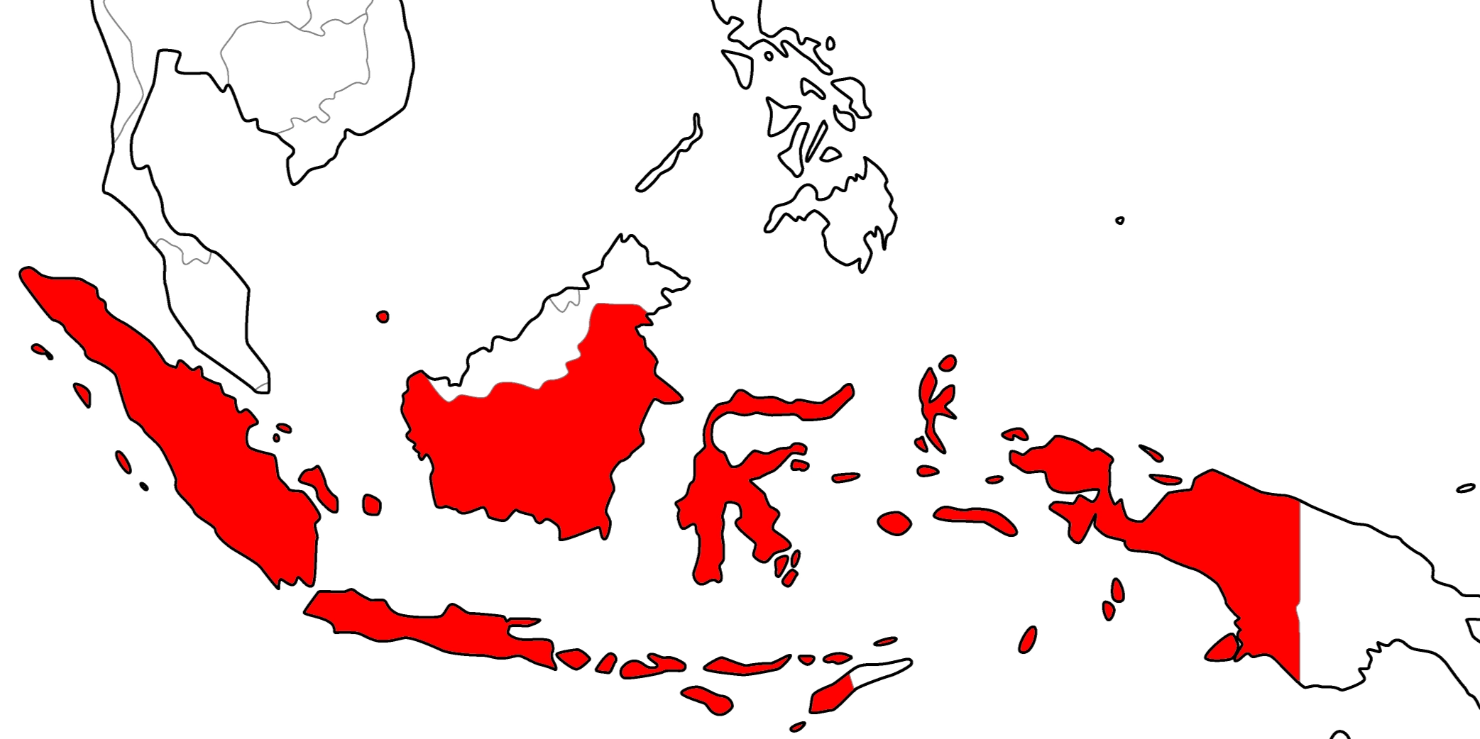 インドネシアの地図