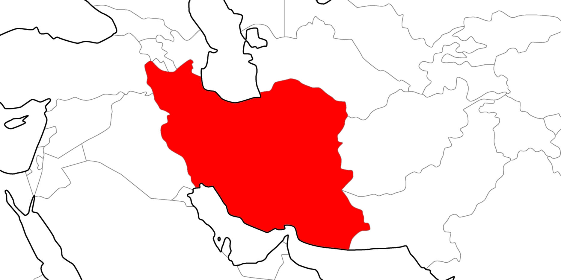 イランの地図