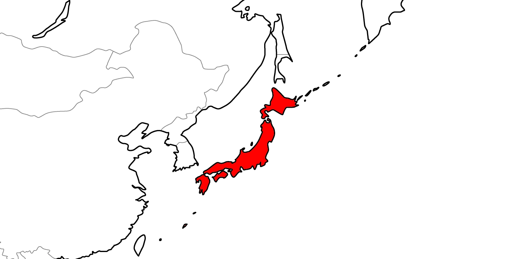 日本の地図