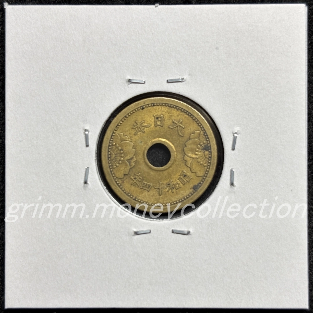 5銭アルミ青銅貨 裏