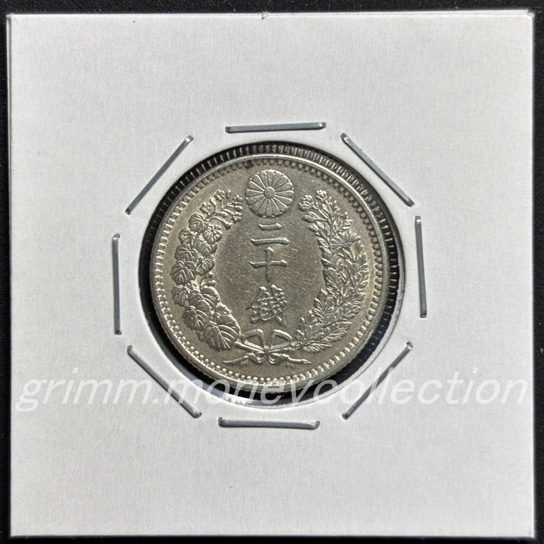 龍 20銭銀貨