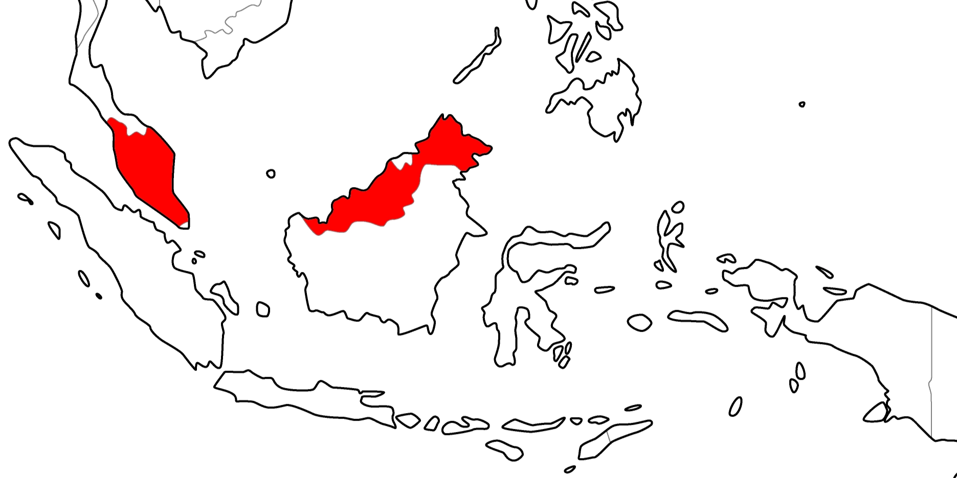 マレーシアの地図