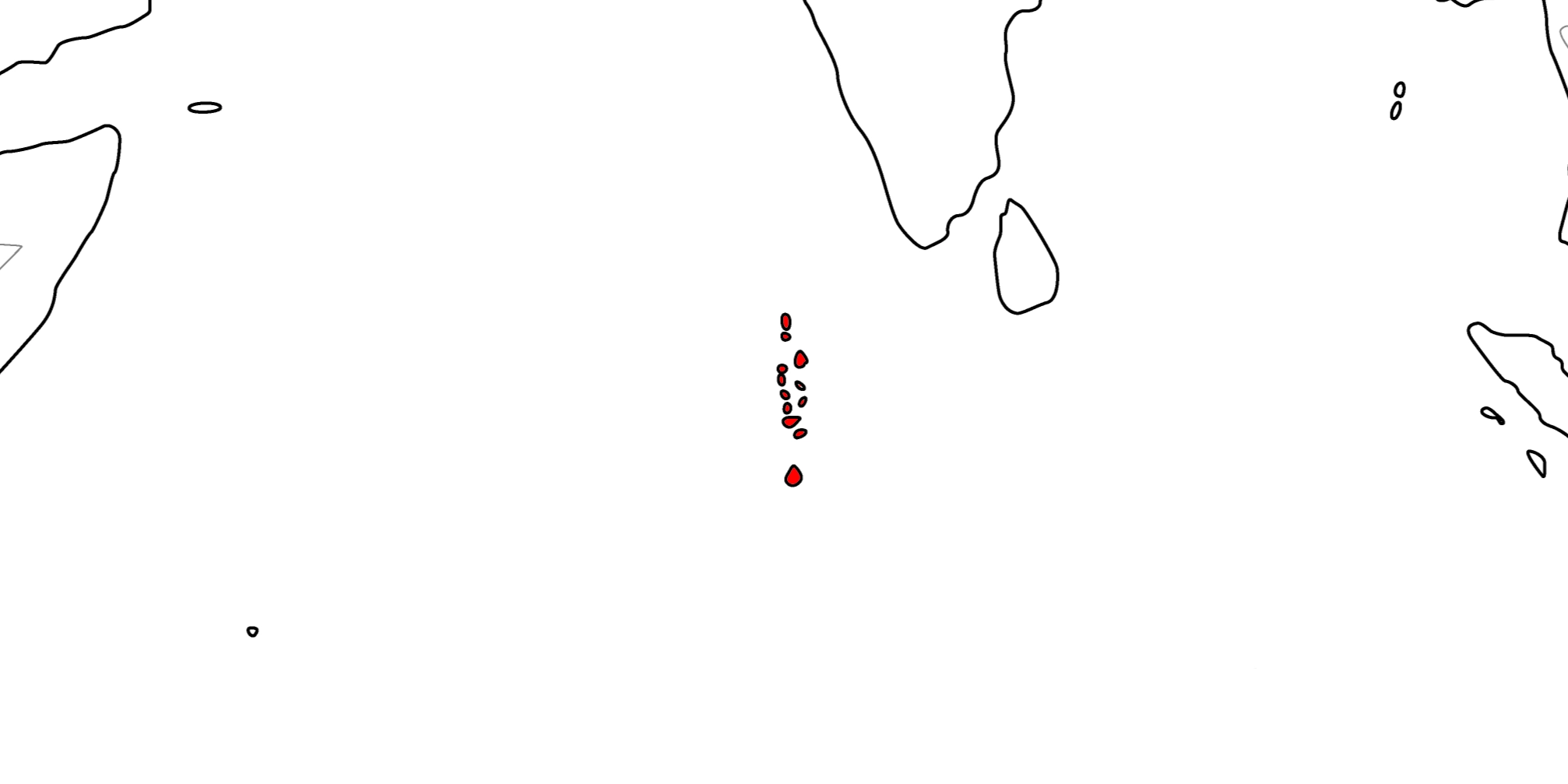 モルディブの地図