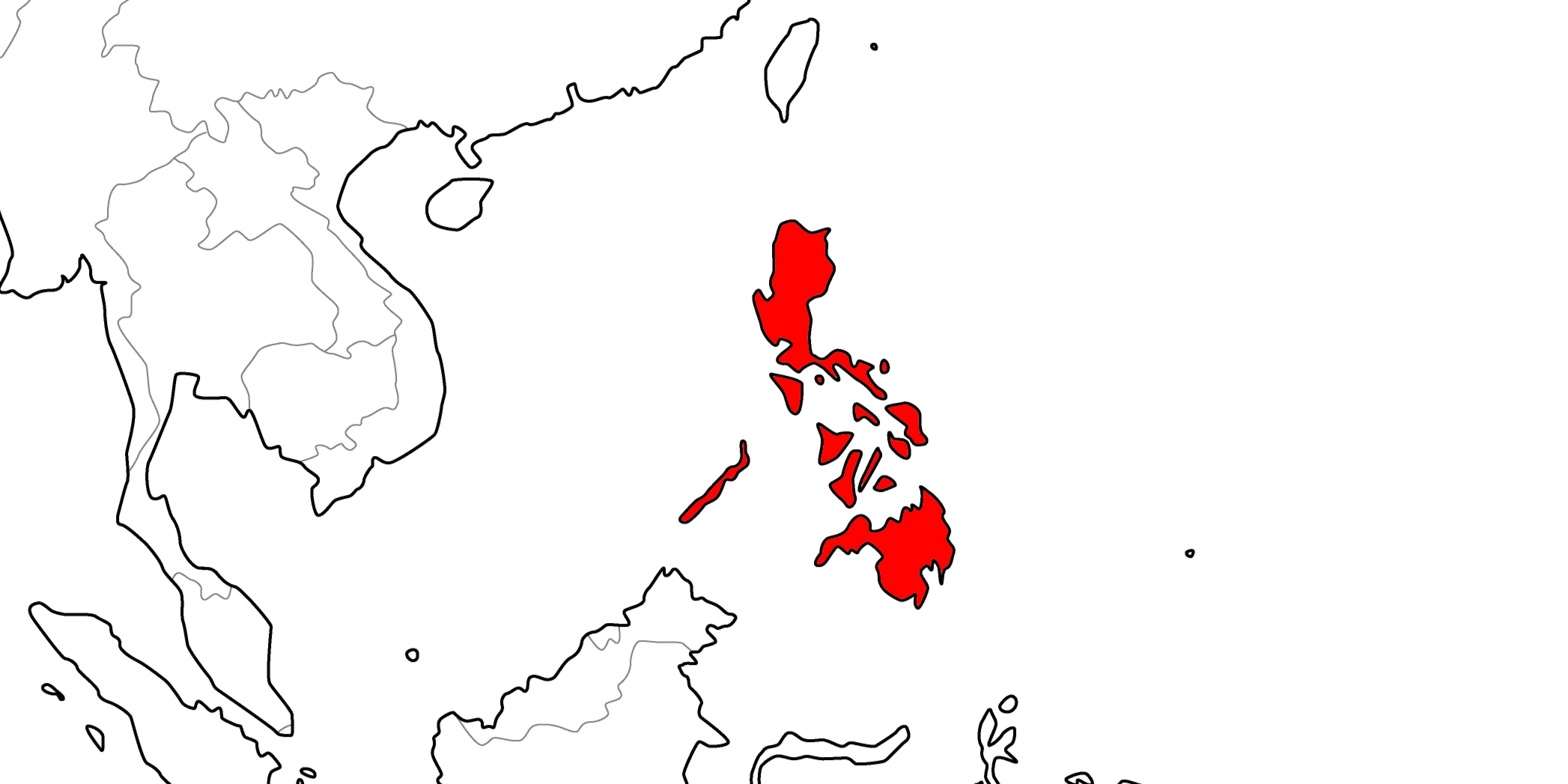 フィリピンの地図