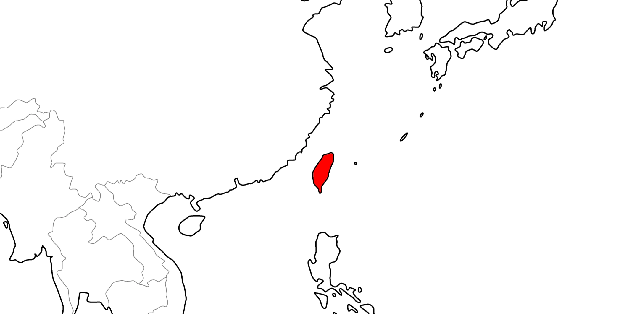 中華民国(台湾)の地図