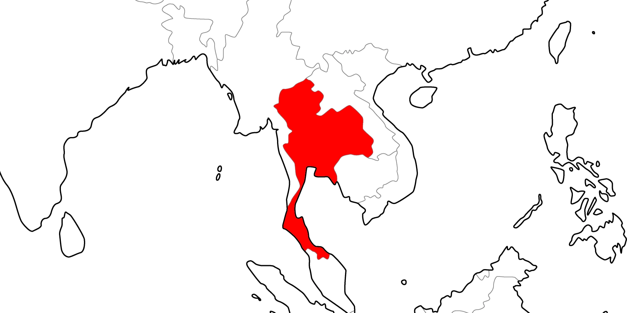 タイの地図