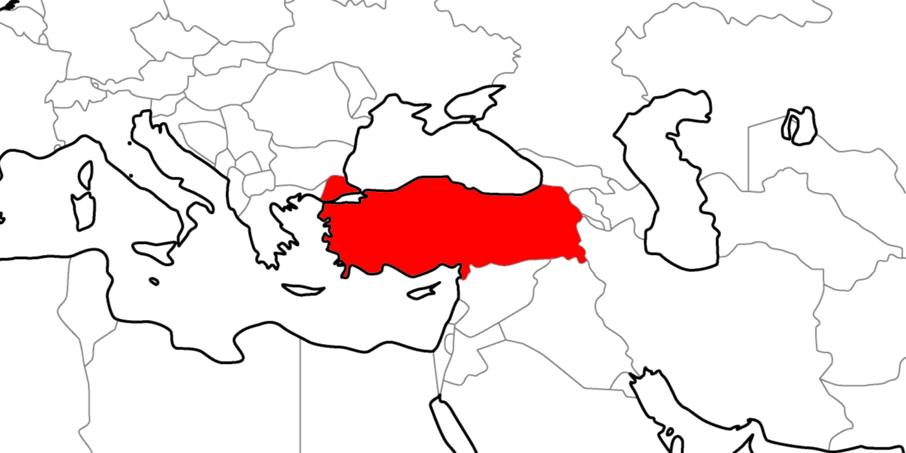 トルコの地図