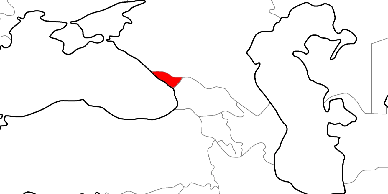 アブハジアの地図