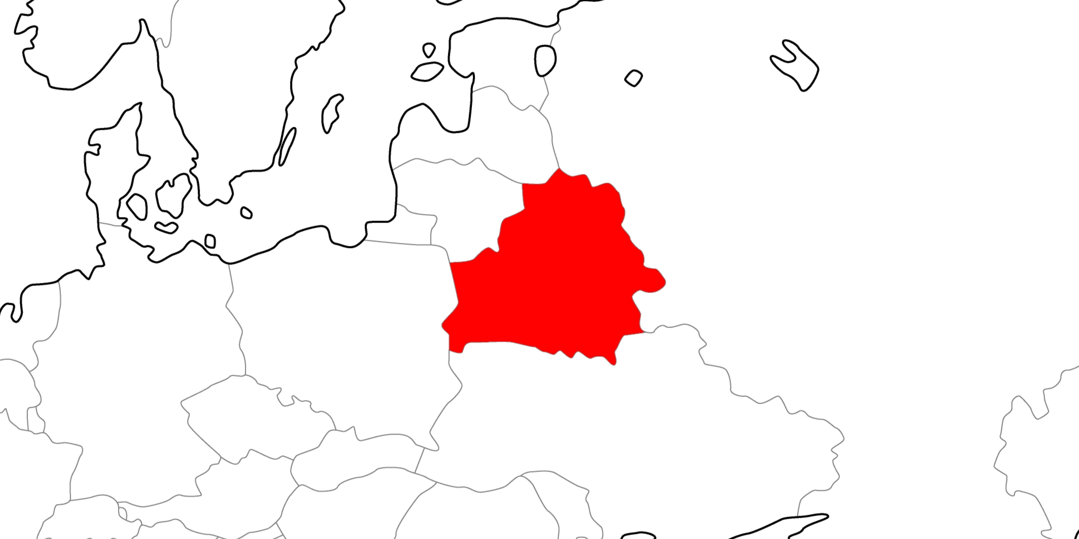 ベラルーシの地図