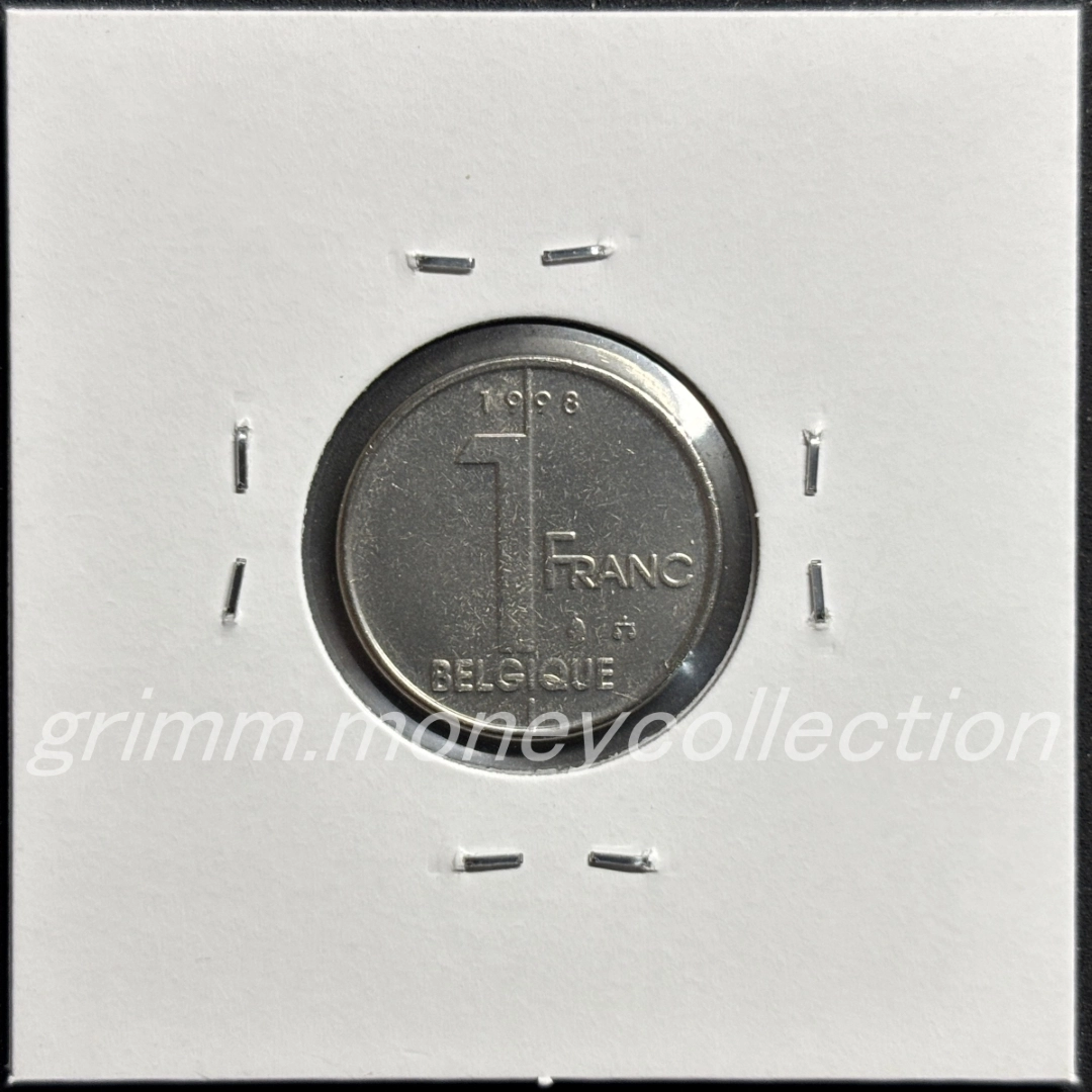 ベルギー 1フラン 裏