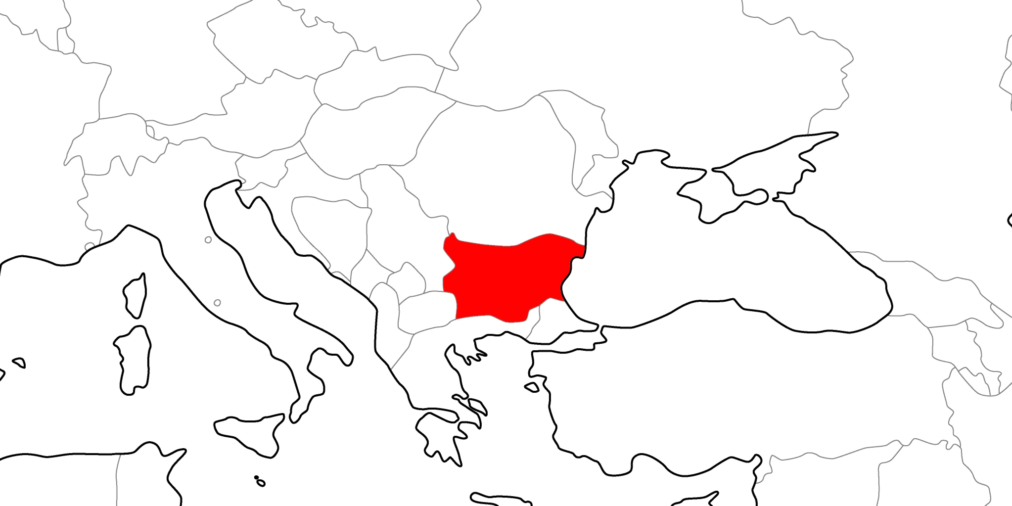 ブルガリアの地図