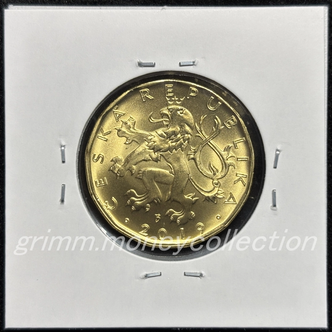 チェコ 2019 記念コイン 20コルナ アロイス・ラシーン 裏