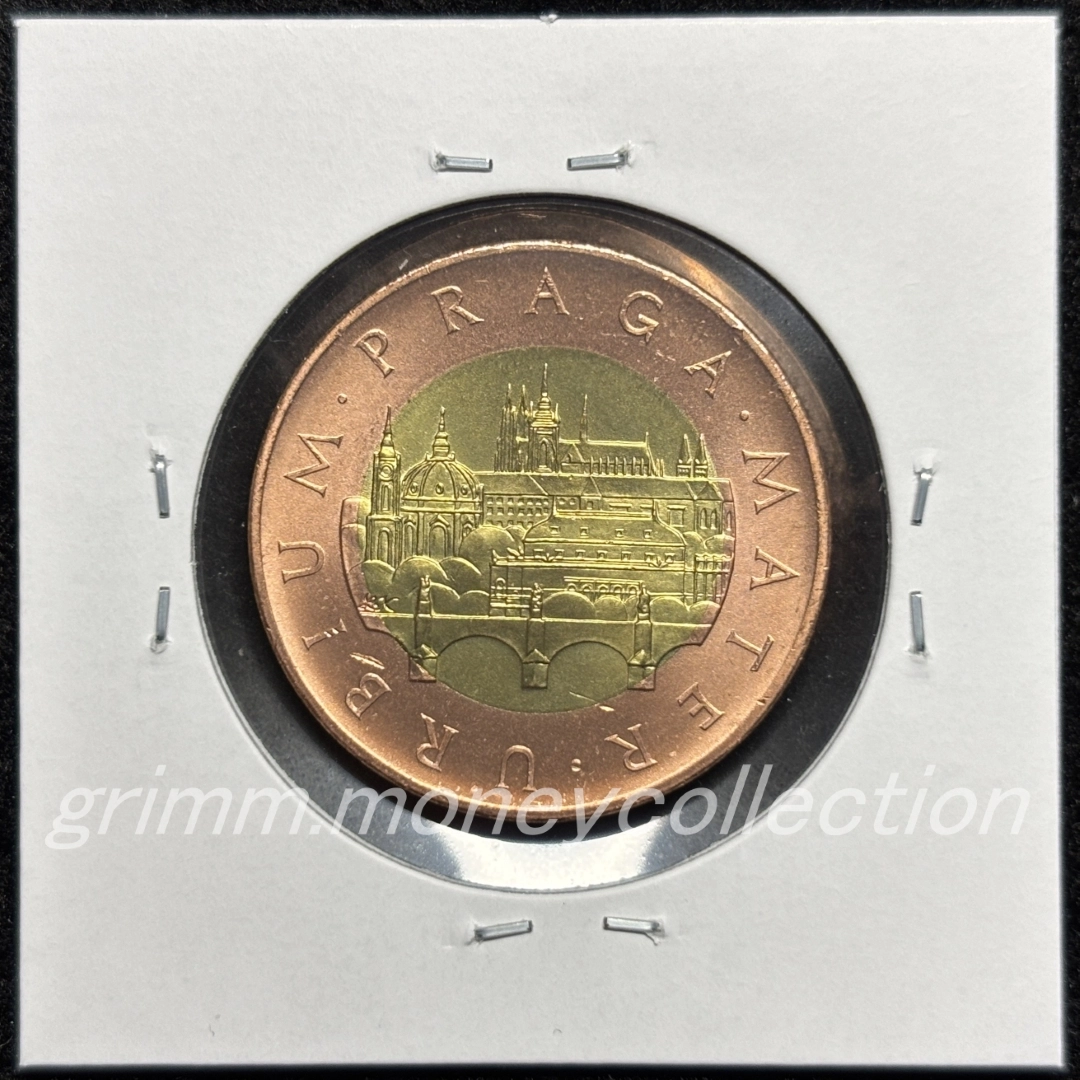 チェコ km1 1993～ 50コルナ 裏